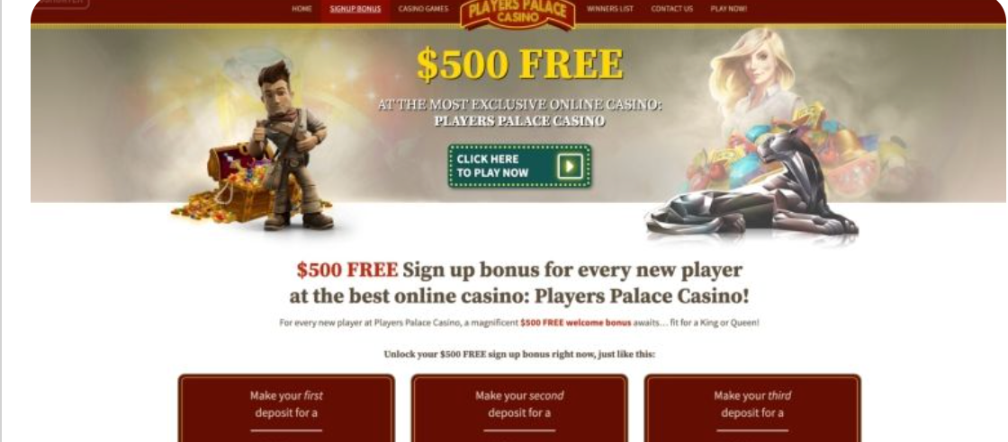 Players Palace Casino Sister Sites + Competitors + High Bonuses